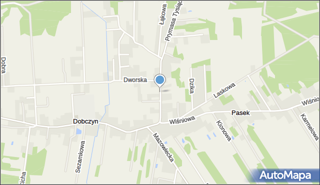 Dobczyn gmina Klembów, Prymasa Tysiąclecia, mapa Dobczyn gmina Klembów