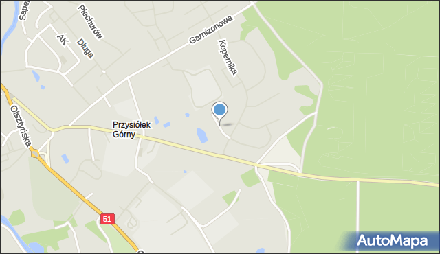 Dobre Miasto, Prusa Bolesława, mapa Dobre Miasto