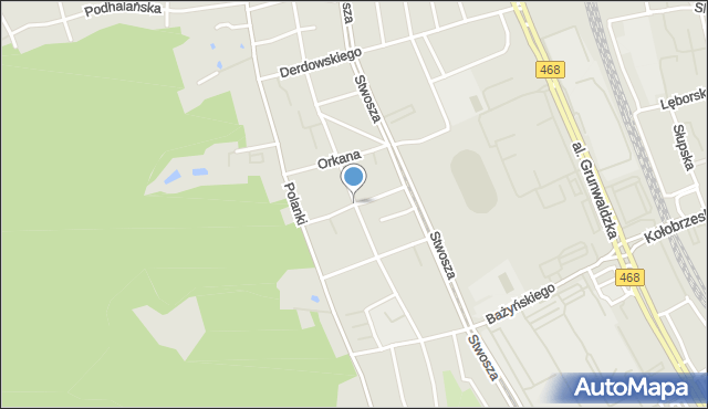 Gdańsk, Przerwy-Tetmajera Kazimierza, mapa Gdańska