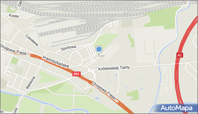 Gliwice, Przewozowa, mapa Gliwic