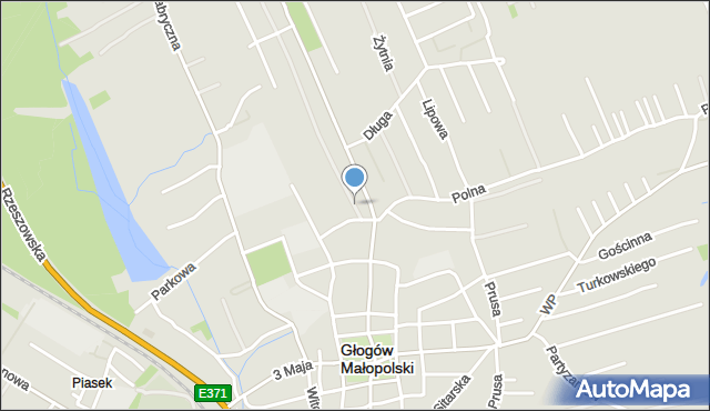 Głogów Małopolski, Prosta, mapa Głogów Małopolski