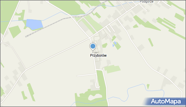 Głowaczowa, Przyborów, mapa Głowaczowa