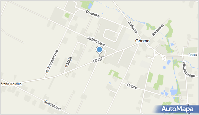 Górzno powiat garwoliński, Prosta, mapa Górzno powiat garwoliński