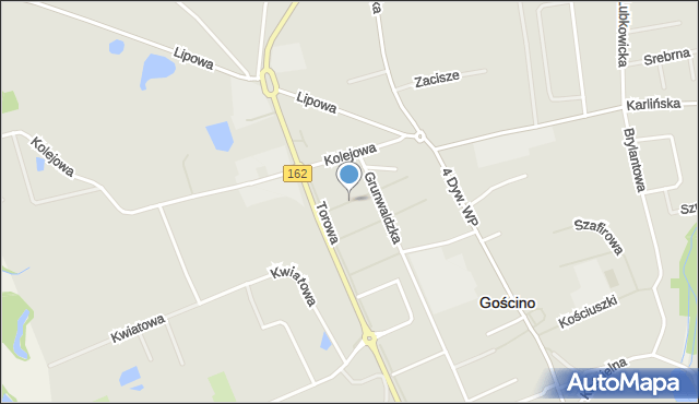 Gościno, Prywatna, mapa Gościno