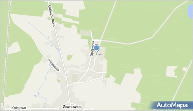 Granowiec, Przeciwna, mapa Granowiec