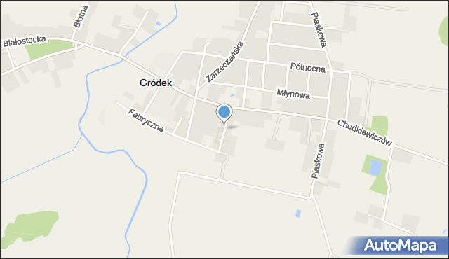 Gródek powiat białostocki, Przechodnia, mapa Gródek powiat białostocki