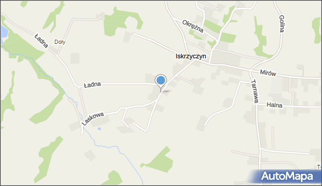 Iskrzyczyn, Przedszkolna, mapa Iskrzyczyn