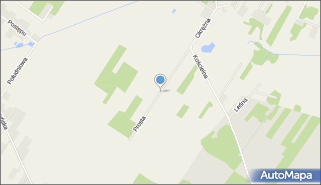 Janówek gmina Tarczyn, Prosta, mapa Janówek gmina Tarczyn