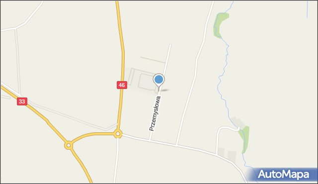 Jaszkowa Dolna, Przemysłowa, mapa Jaszkowa Dolna