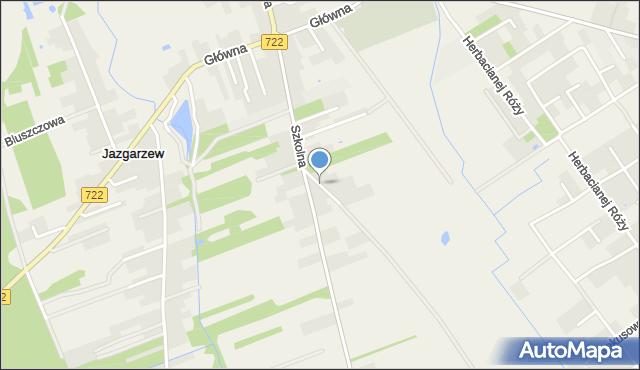 Jazgarzew, Przebiśniegów, mapa Jazgarzew