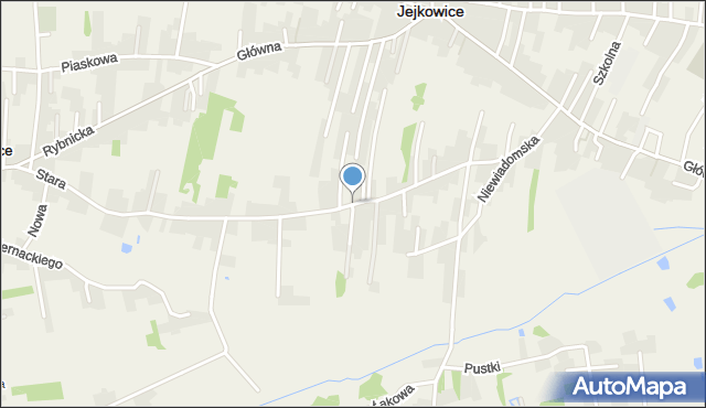 Jejkowice, Prusa Franciszka, mapa Jejkowice