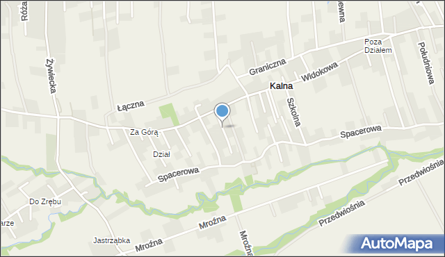 Kalna, Prosta, mapa Kalna