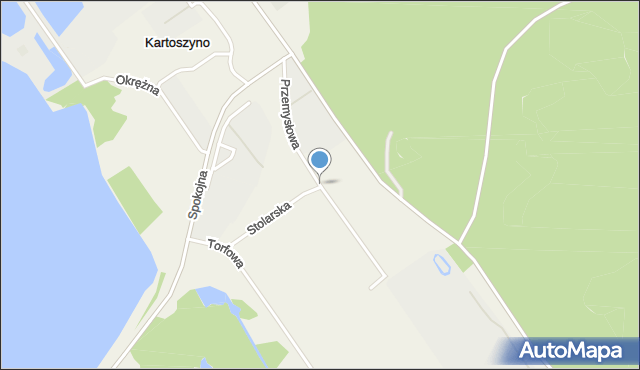 Kartoszyno, Przemysłowa, mapa Kartoszyno