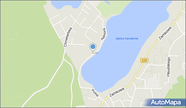 Kartuzy, Promenada Asesora, mapa Kartuzy