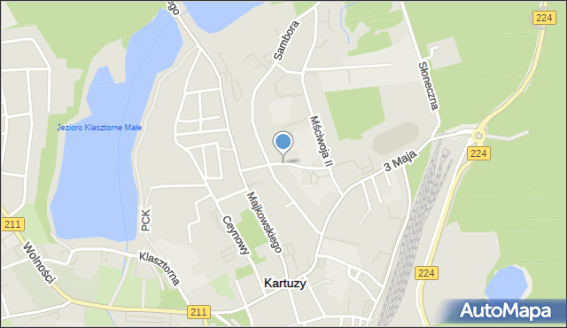 Kartuzy, Przy Rzeźni, mapa Kartuzy