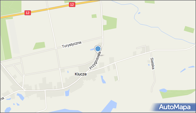 Klucze gmina Głogów, Przygodowa, mapa Klucze gmina Głogów