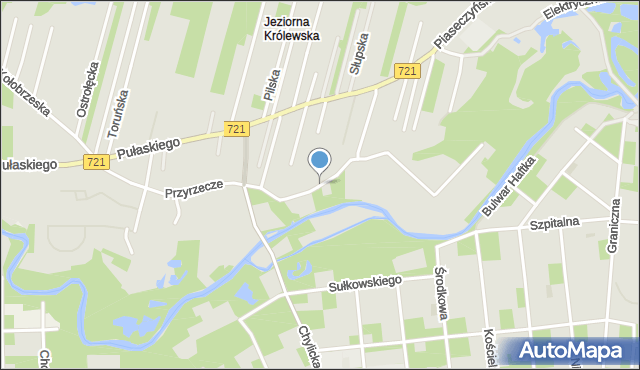 Konstancin-Jeziorna, Przyrzecze, mapa Konstancin-Jeziorna