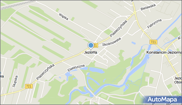 Konstancin-Jeziorna, Przeskok, mapa Konstancin-Jeziorna