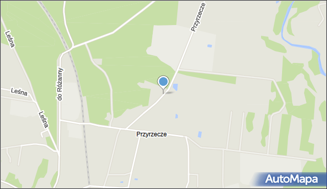 Koronowo powiat bydgoski, Przyrzecze, mapa Koronowo powiat bydgoski