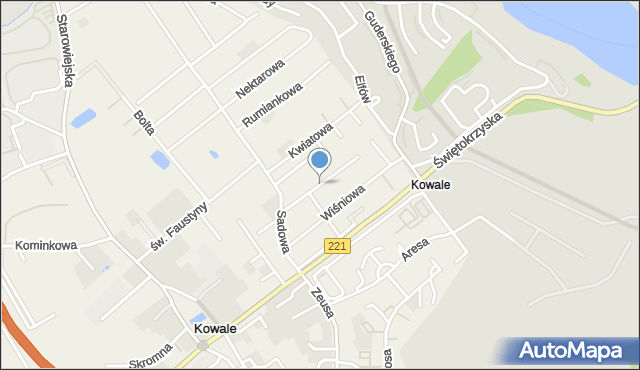 Kowale gmina Kolbudy, Przy Sadzie, mapa Kowale gmina Kolbudy