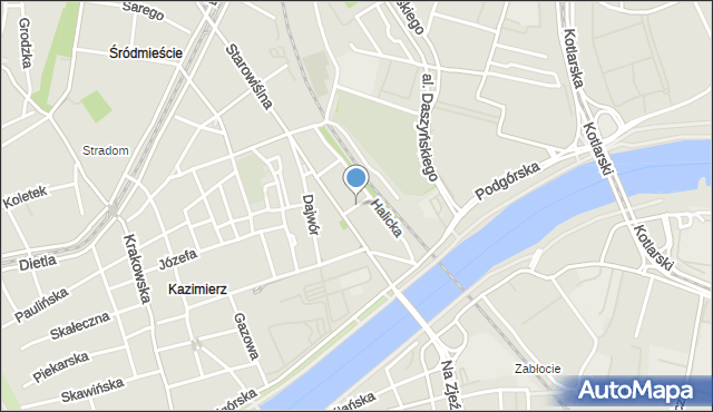 Kraków, Przemyska, mapa Krakowa