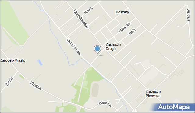 Kraśnik, Przechodnia, mapa Kraśnik