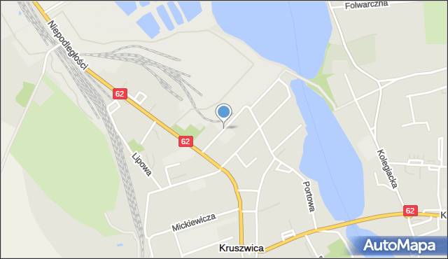 Kruszwica, Przybyszewskiego Zbigniewa, kmdr., mapa Kruszwica