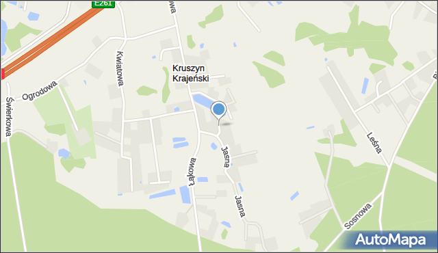 Kruszyn Krajeński, Promykowa, mapa Kruszyn Krajeński