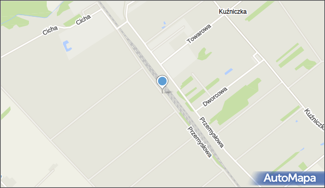 Krzepice powiat kłobucki, Przemysłowa, mapa Krzepice powiat kłobucki