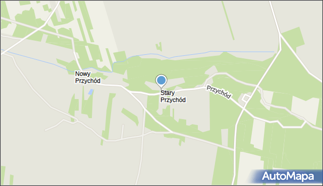 Łaskarzew, Przychód, mapa Łaskarzew