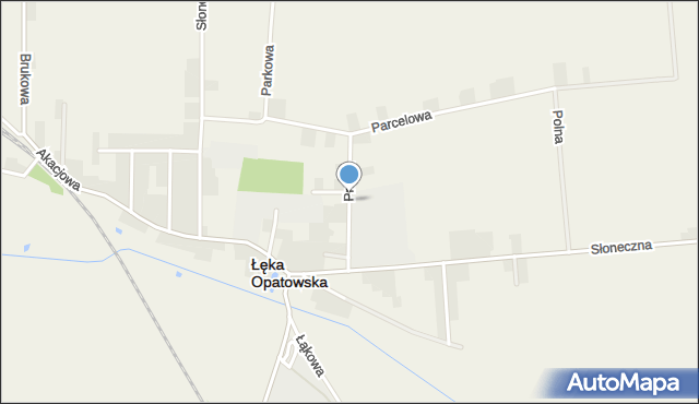 Łęka Opatowska, Prosta, mapa Łęka Opatowska