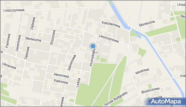 Łochowo, Promykowa, mapa Łochowo