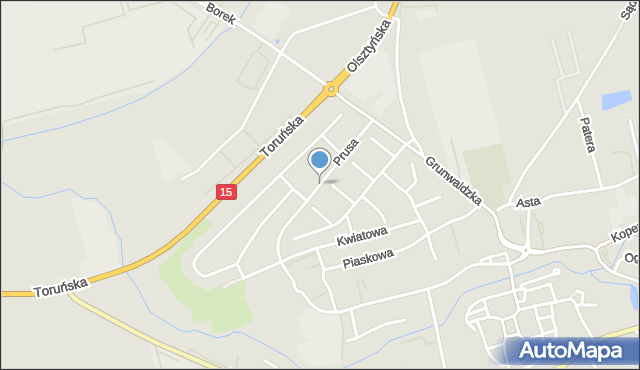 Lubawa, Prusa Bolesława, mapa Lubawa