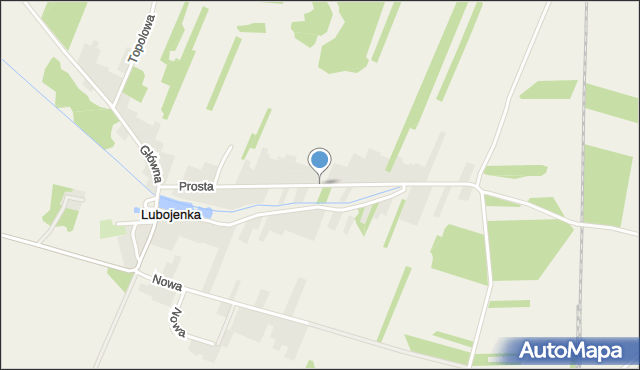 Lubojenka, Prosta, mapa Lubojenka