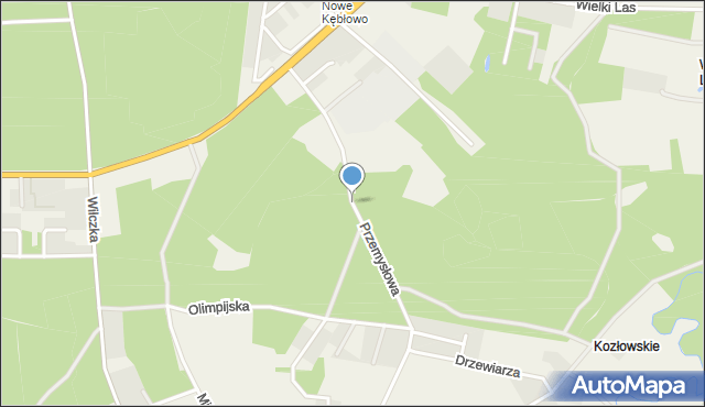Luzino, Przemysłowa, mapa Luzino