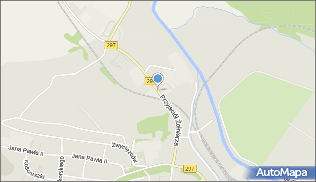 Lwówek Śląski, Przyjaciół Żołnierza, mapa Lwówek Śląski