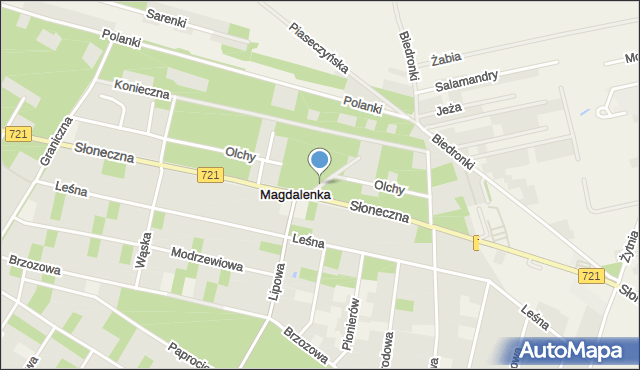 Magdalenka gmina Lesznowola, Projektowana, mapa Magdalenka gmina Lesznowola