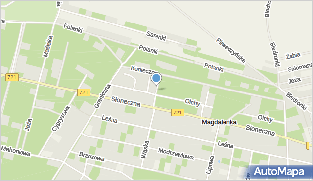 Magdalenka gmina Lesznowola, Prywatna, mapa Magdalenka gmina Lesznowola