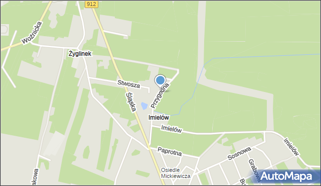 Miasteczko Śląskie, Przygodna, mapa Miasteczko Śląskie