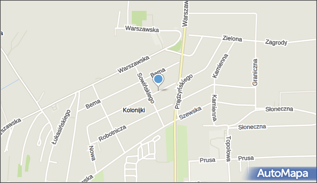 Miechów, Prądzyńskiego Ignacego, gen., mapa Miechów