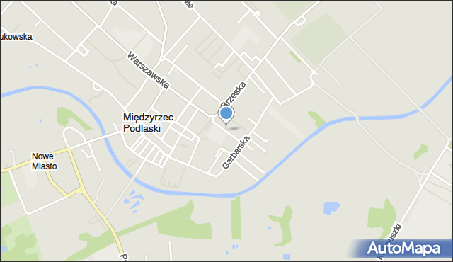 Międzyrzec Podlaski, Przedszkolna, mapa Międzyrzec Podlaski