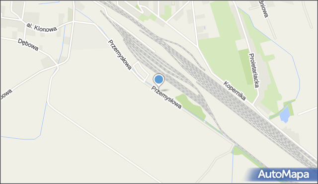 Miłkowice powiat legnicki, Przemysłowa, mapa Miłkowice powiat legnicki