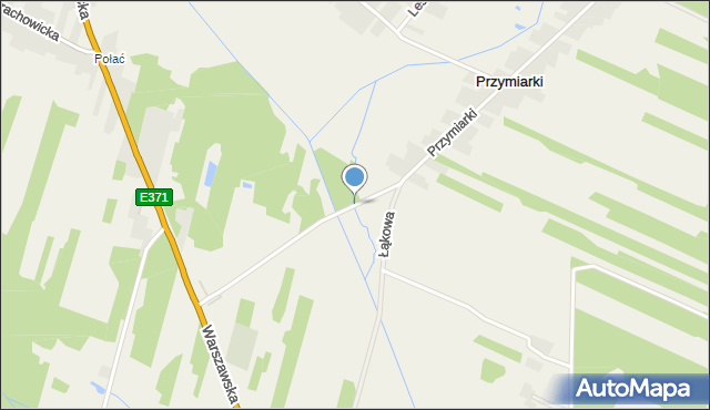 Młynek gmina Brody, Przymiarki, mapa Młynek gmina Brody