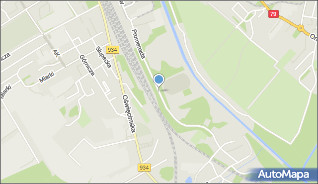 Mysłowice, Promenada, mapa Mysłowice