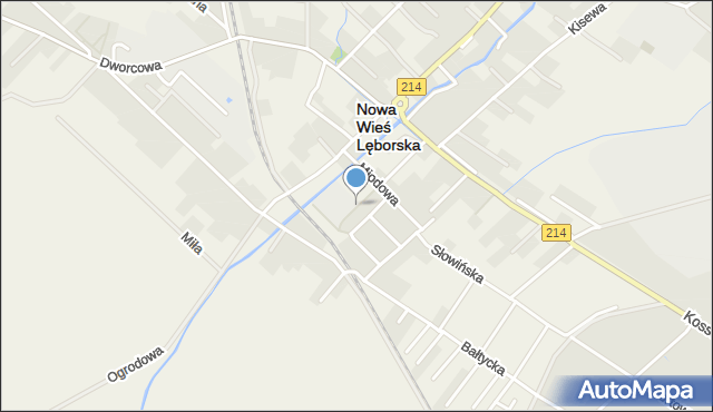 Nowa Wieś Lęborska, Przedszkolna, mapa Nowa Wieś Lęborska