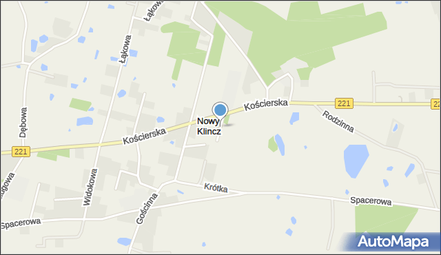 Nowy Klincz, Przytulna, mapa Nowy Klincz