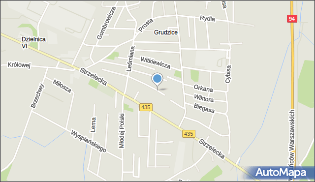 Opole, Przerwy-Tetmajera Kazimierza, mapa Opola