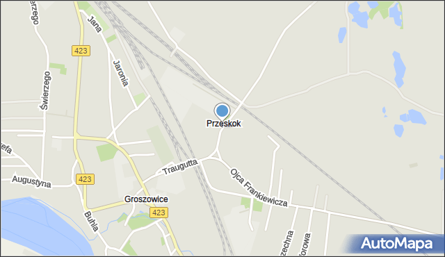 Opole, Przeskok, mapa Opola
