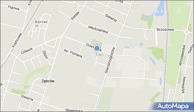 Ostrów Wielkopolski, Przyjacielska, mapa Ostrów Wielkopolski