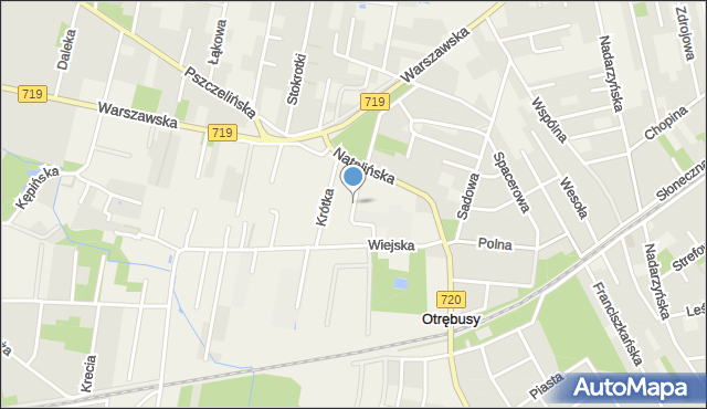 Otrębusy, Projektowana, mapa Otrębusy